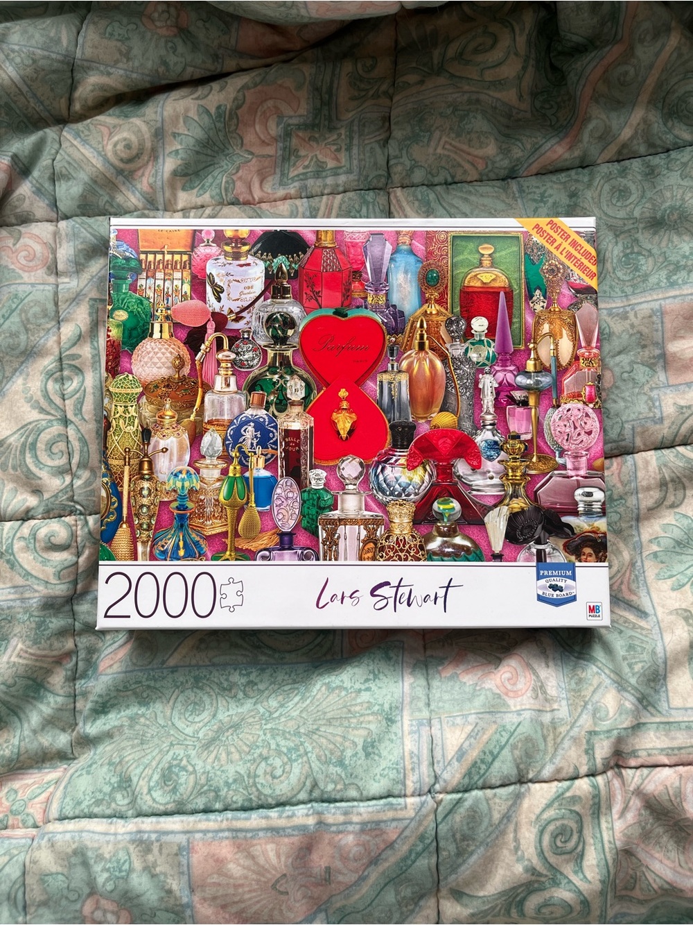 Milton Bradley Lars Stewart perfume bottles 2000 piece puzzle